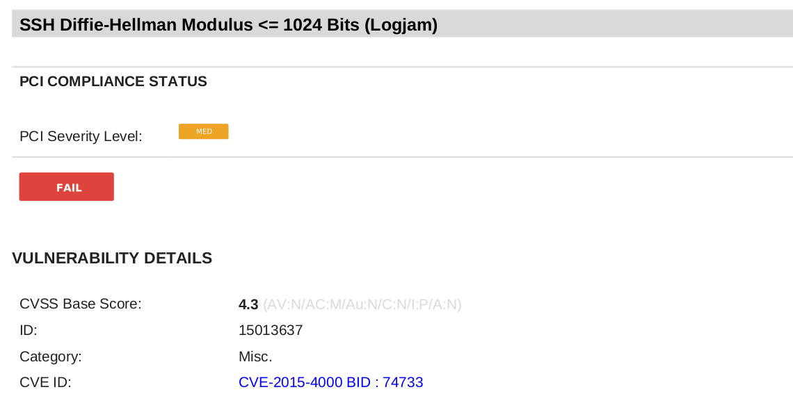 SSH Diffie-Hellman Modulus error