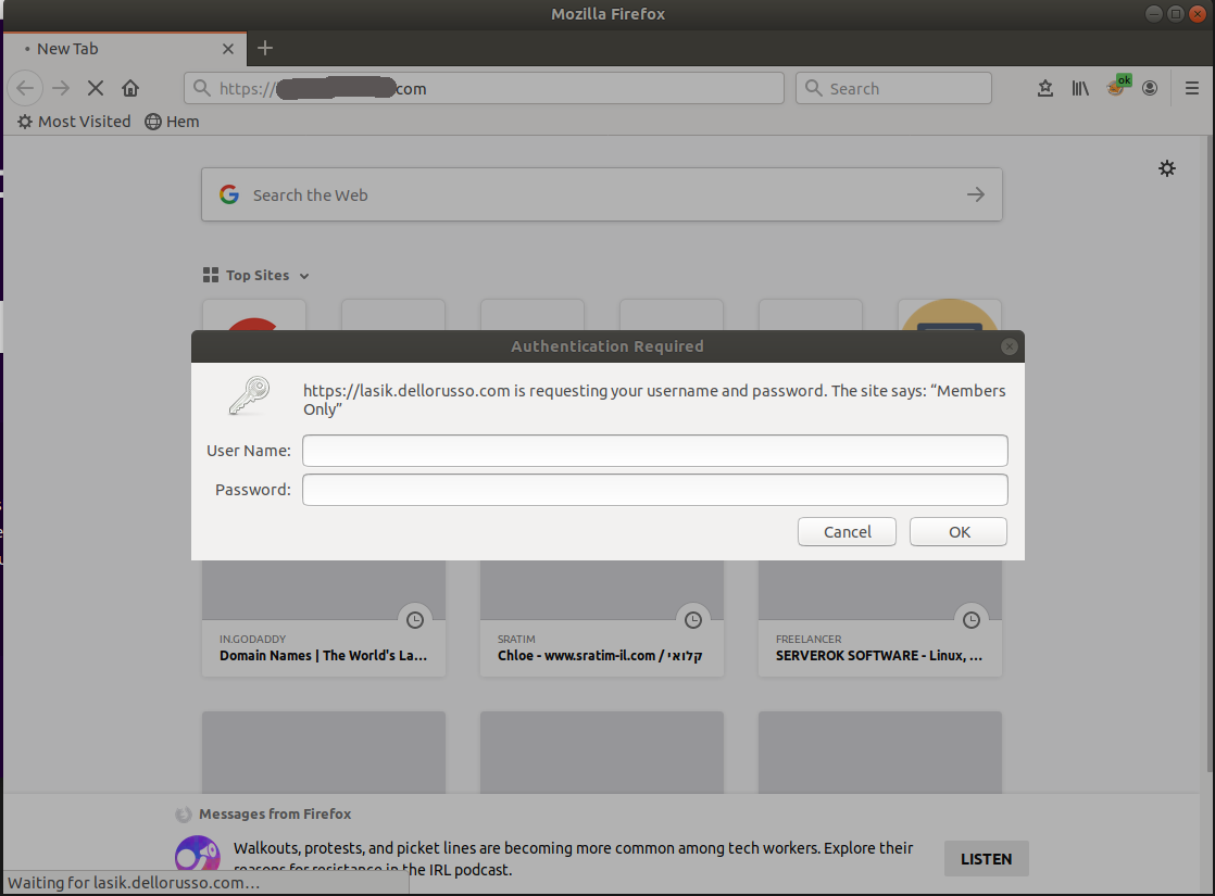 nginx password protect