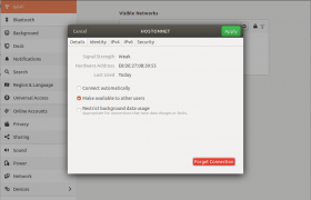 Ubuntu allow a normal user to edit WiFi Connection