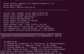 apachectl status www-browser not found