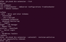 Uninstall ImunifyAV on Plesk Server