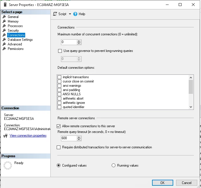 SQL Server allow remote connection