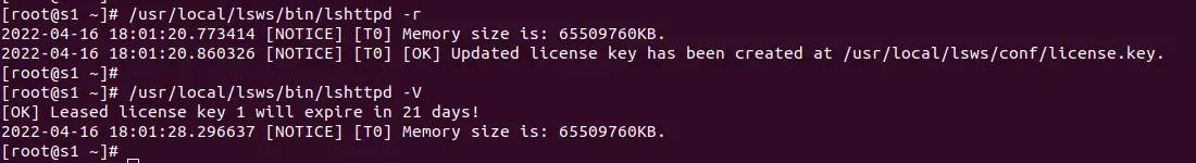 verify litespeed license